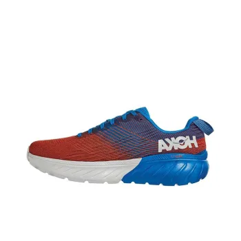 HOKA ONE ONE Mach 3 Running Shoes Men Low-Top Blue/Red
