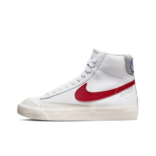 Nike Blazer Mid '77 White Light Smoke Grey Phantom Gym Red GS