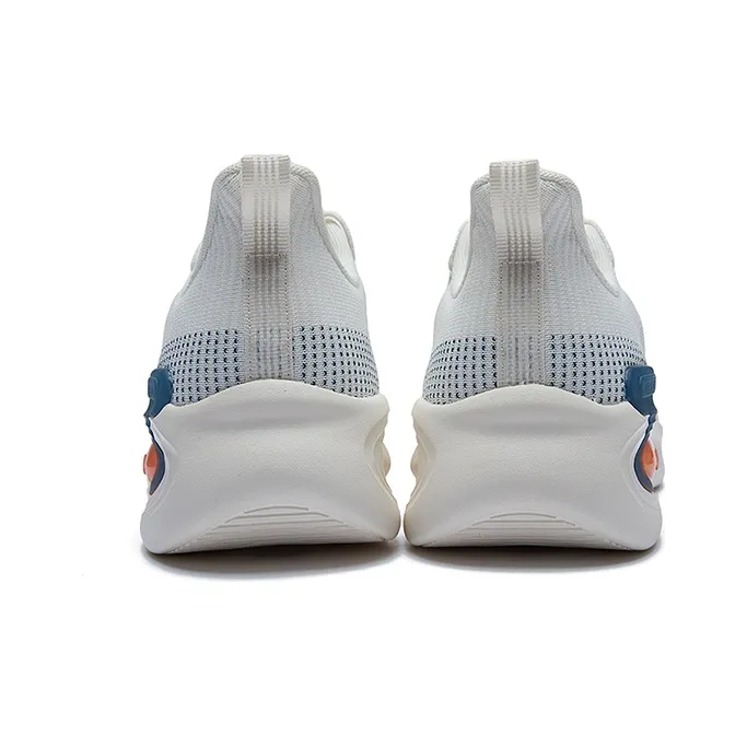 361° NFO Slip Resistant, Breathable, Lightweight Low Top Running Shoes Men's White Cyan-2