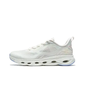 XTEP Cushioning Rotational Technology Breathable Low-Top Running Shoes Women's White Pink