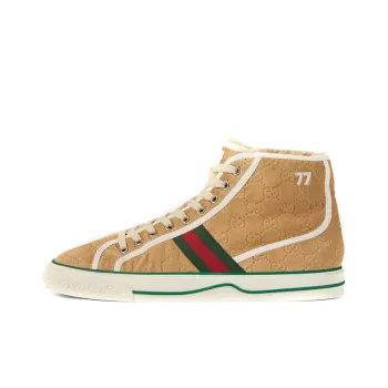 GUCCI Tennis 1977 High 'Butter Suede Mini GG'