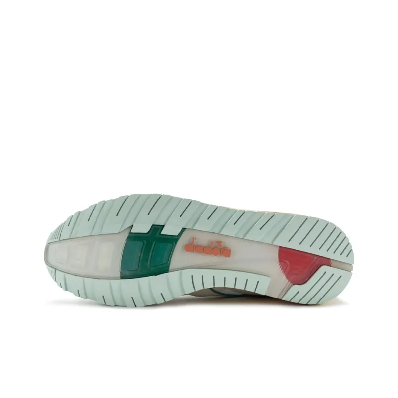 Diadora N9002 CAMO Cushioning Breathable Low-Top Running Shoes Men's White Green-5
