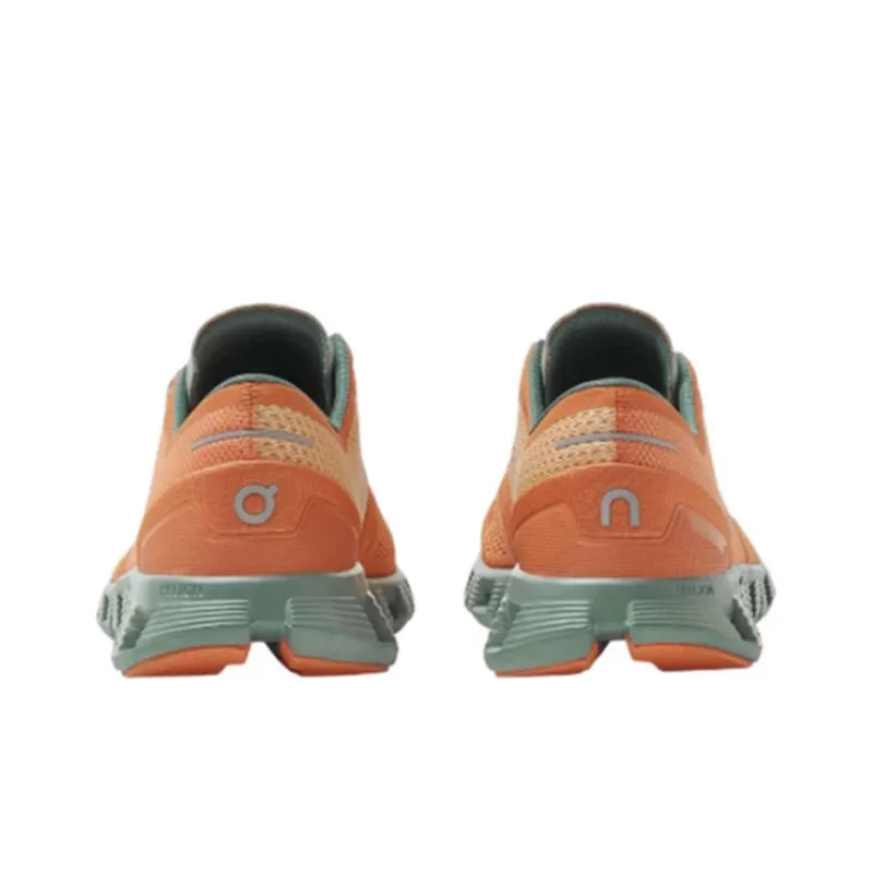 On Running Cloud X Orange Sea Green-3