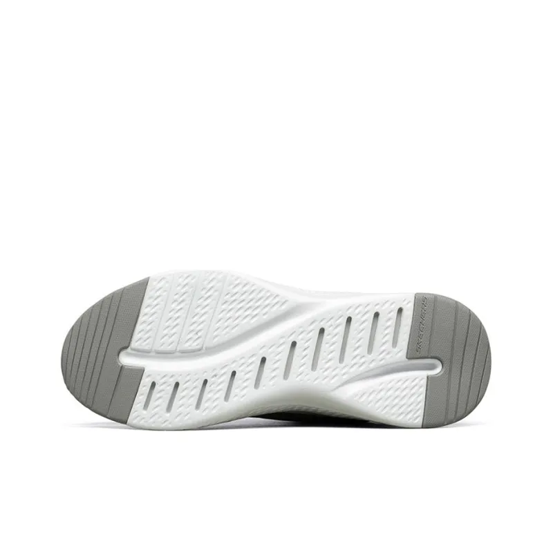 Skechers Solar Fuse Cushioning Anti Slip And Wear Resistant Low Top Casual Running Shoes Men's Light Gray-4