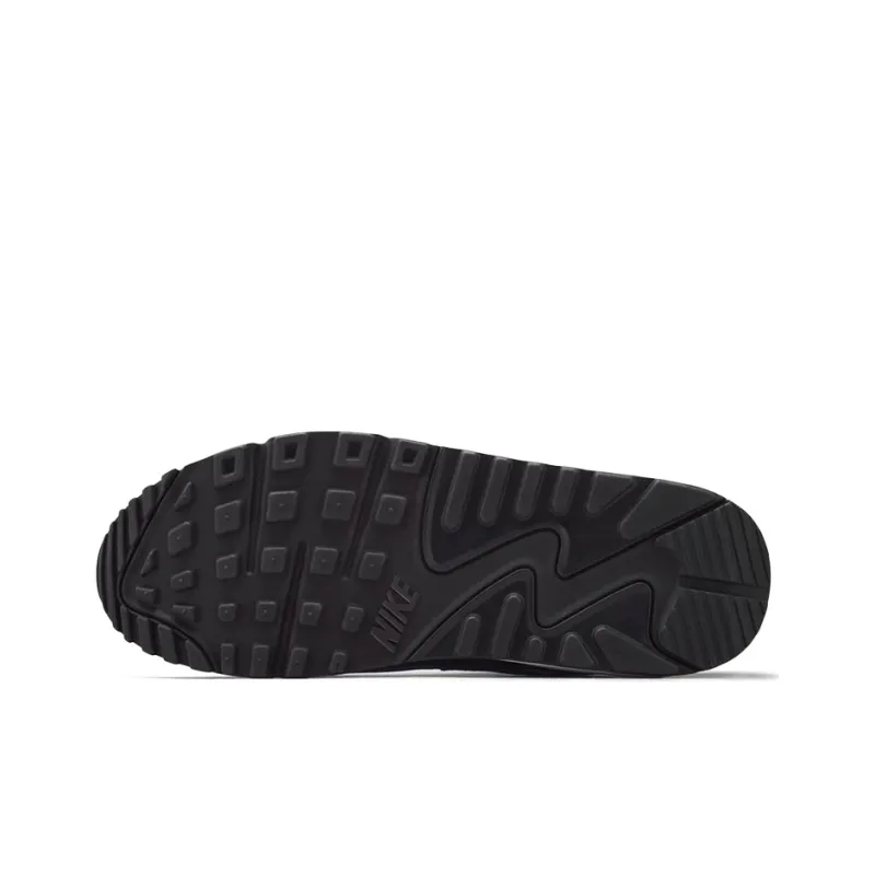 Nike Air Max 90 Cushioned Wear-Resistant Coverage Low-Top Running Shoes Women's Blue Chrome-5