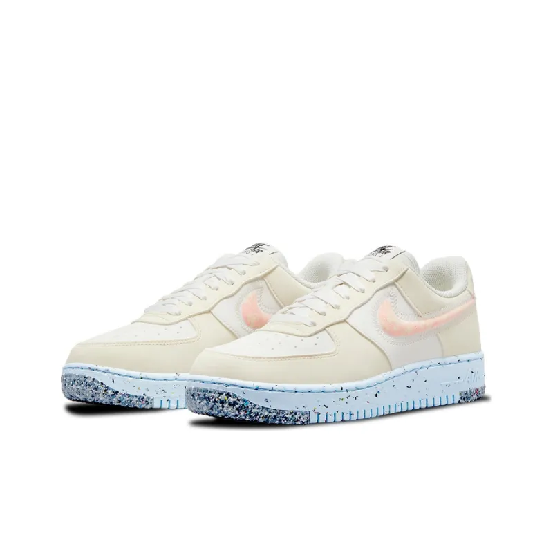 Nike Air Force 1 Low Crater Sail Total Orange Ice Blue Women's-2