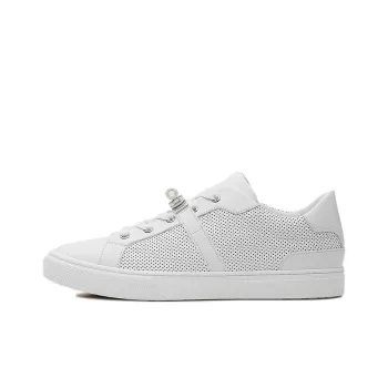 HERMES Day Low Top Stylish Skateboarding Shoes Men's White