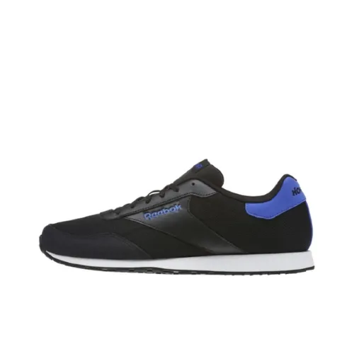 Reebok Royal Dimension Cushioning Wear-Resistant Low-Top Running Shoes Men's Black Blue
