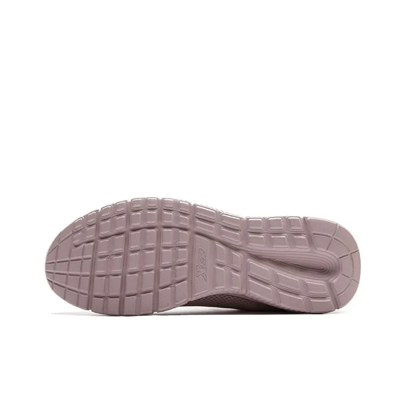 XTEP Wear Resistant Low Top Running Shoes Women's Light Pink-3