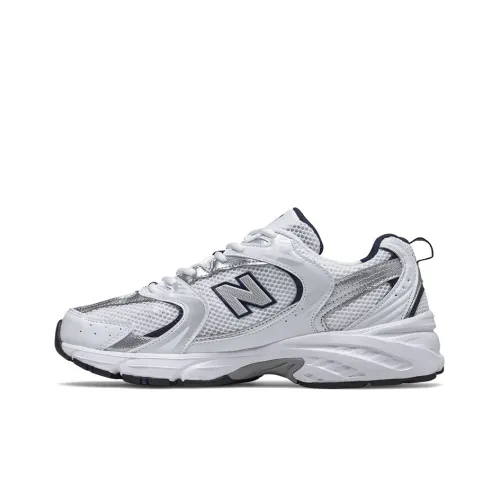 New Balance NB 530 Running Shoes Unisex Low-Top White Silver