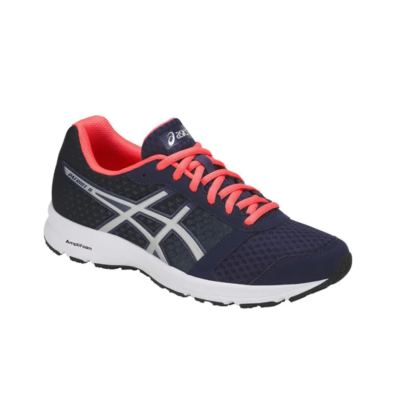 Asics Patriot 9 Wear-resistant And Lightweight Low-Top Running Shoes Women's Blue Orange-1