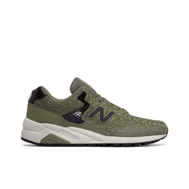 New Balance NB 580 Cushioning Anti Slip Wear Resistant Breathability Low Top Running Shoes Men's Army Green-1