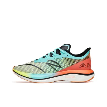 Anta Cushioning Anti Slip And Wear Resistant Low Top Running Shoes Men's Blue Orange White