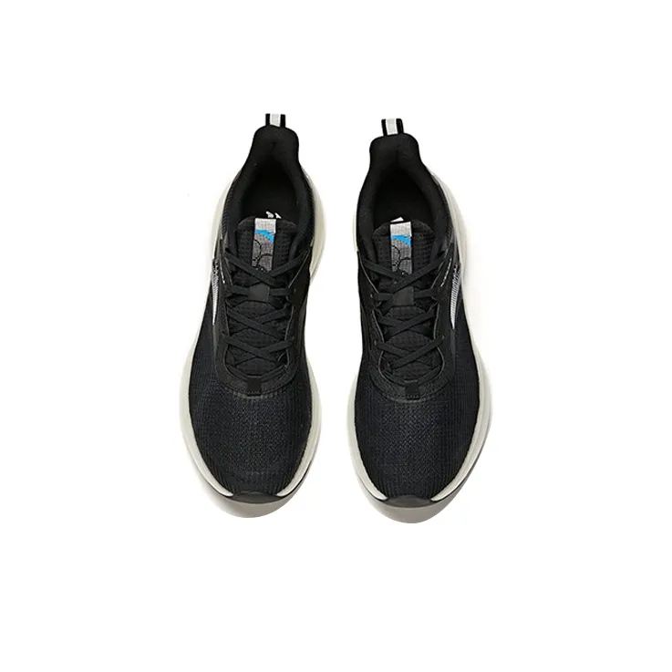 Anta Running Collection Breathable Low Top Running Shoes Men's Black-3