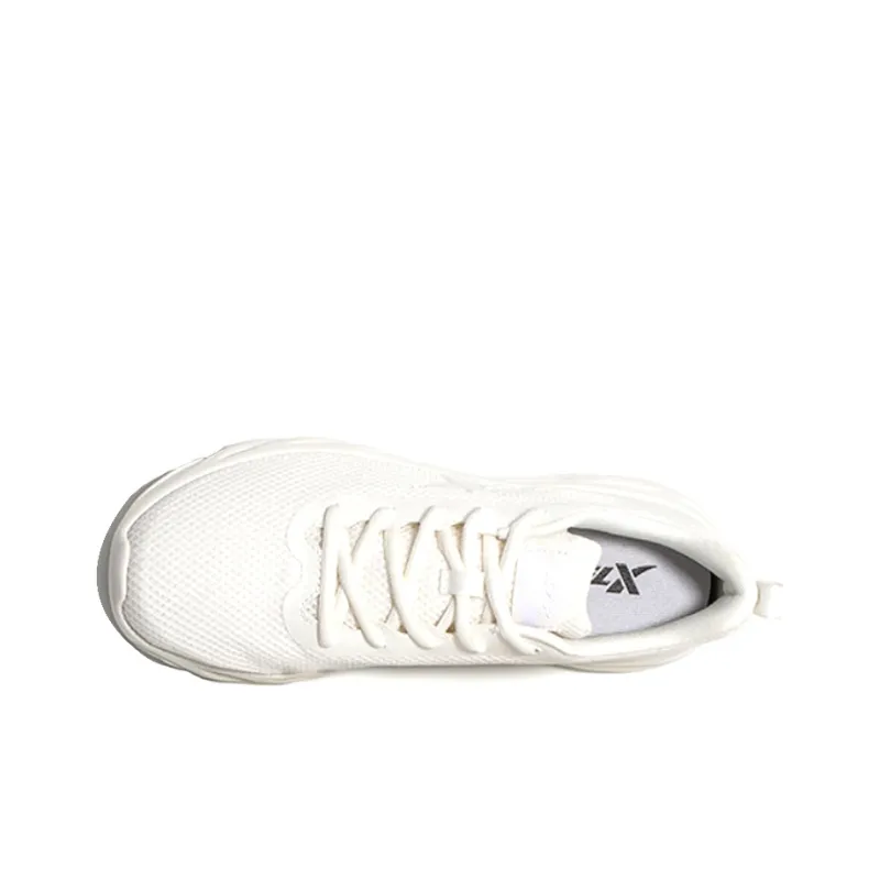 XTEP Feather Cushioning Breathable Lightweight Abrasion Resistant Slip Resistant Low Top Running Shoes Men's White-2