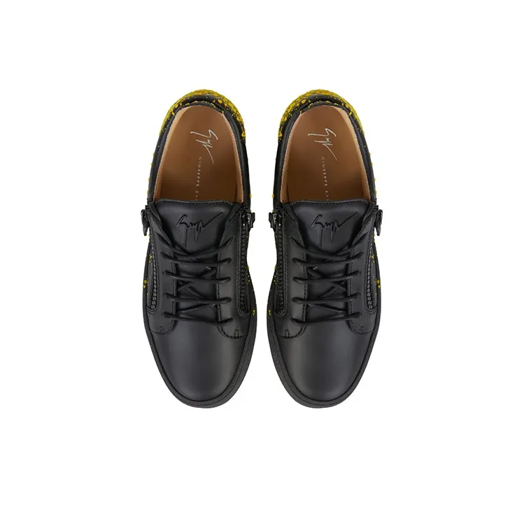 Giuseppe Zanotti/GZ Frankie Low-Top Skateboard Shoes Men's Black-4