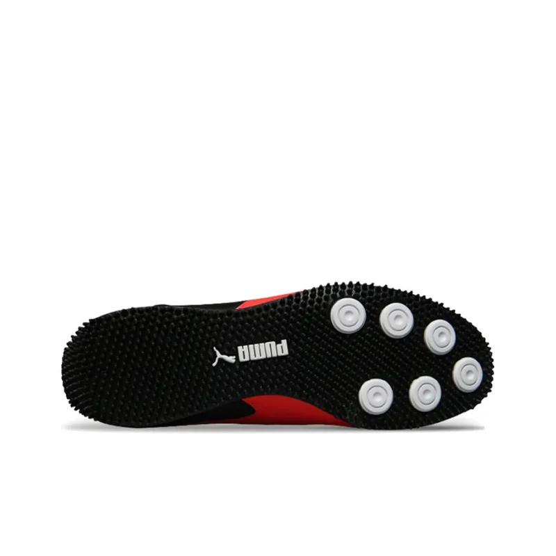 PUMA Speeder Ripstop Low-Top Running Shoes Unisex Black Red-3