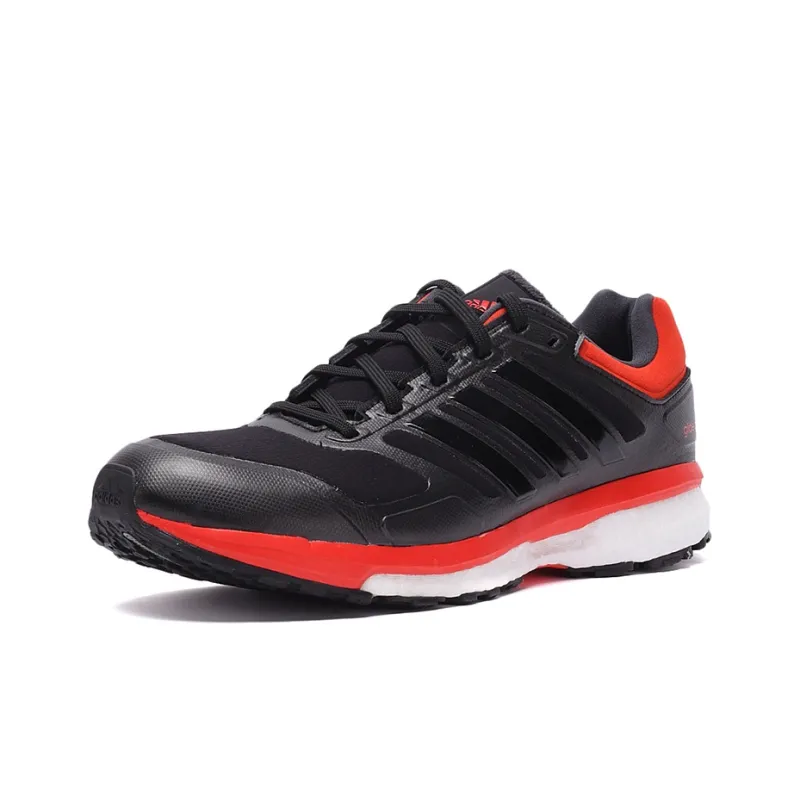Adidas Supernova Wear-Resistant Coverage Low-Top Running Shoes Men's Black Orange-2