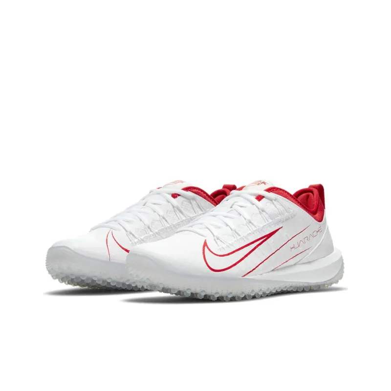 Nike Alpha Huarache 7 Pro Tf Turf 'White Red'-2