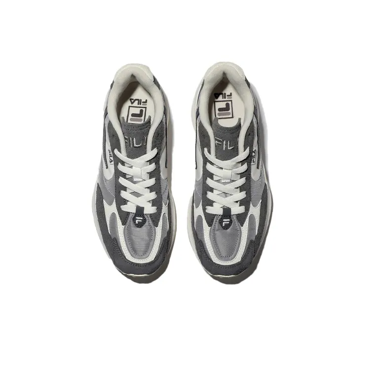 FILA Cushioning Anti Slip And Wear Resistant Low Top Running Shoes Unisex Gray-2