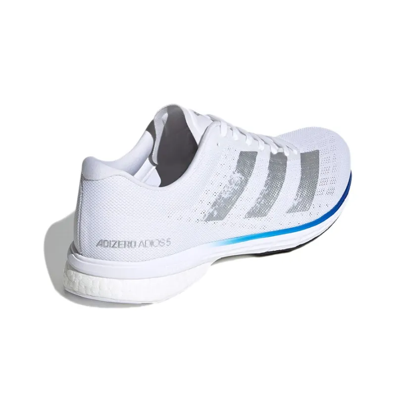 Adidas Adizero Adios 5 Wear-resistant And Lightweight Low-Top Running Shoes Men's White Blue-3