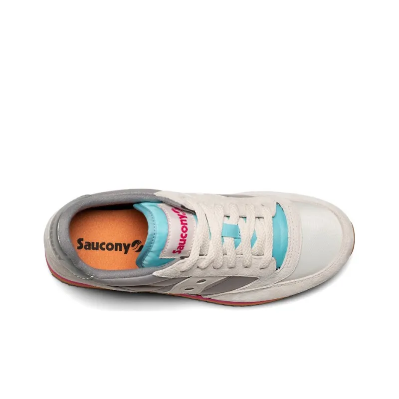 Saucony Jazz Triple Running Shoes Women's Low-Top White/Gray/Blue/Red/Orange-3