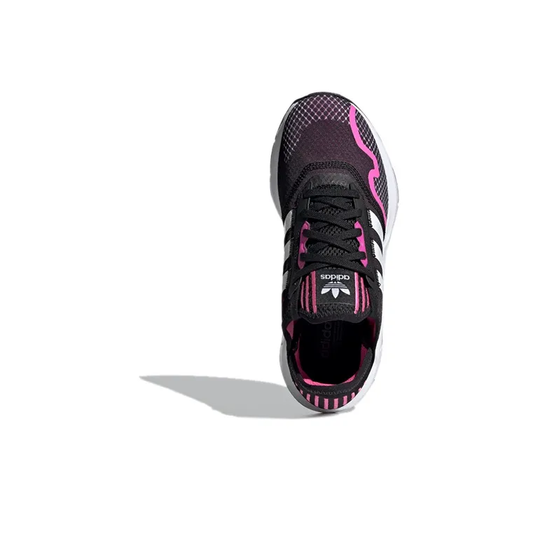 Adidas Originals Swift Run X Breathable Low-Top Running Shoes Women's Black Pinkish-4