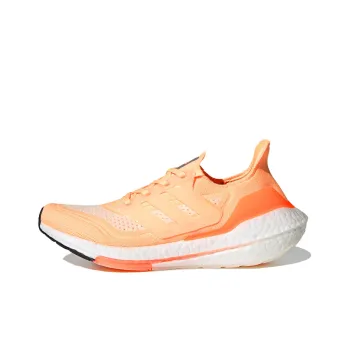 Adidas Ultra Boost 21 White Acid Orange Women's