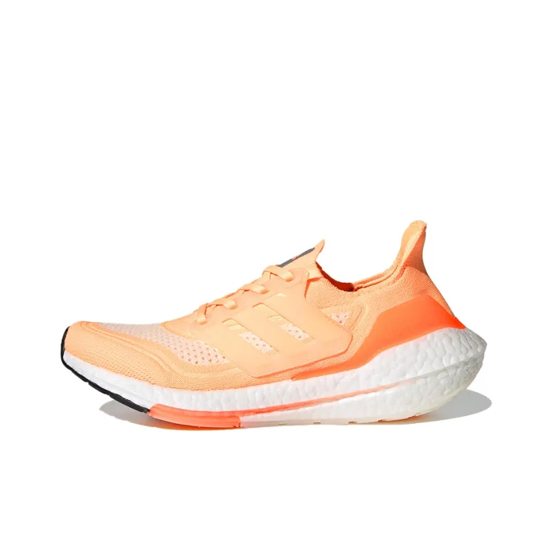 Adidas Ultra Boost 21 White Acid Orange Women's-0