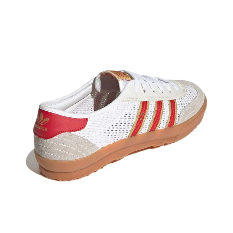 Adidas Originals Tischtennis Wear-Resistant Low-Top Tennis Shoes Men's White Red-3