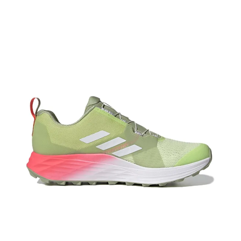 Adidas Terrex Two Boa Trail Running Anti-Slip Wear-Resistant Low-Top Running Shoes Men's Green-1