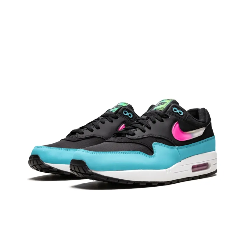 Nike Air Max 1 Jelly Swoosh Black Fuchsia Blue Fury-1