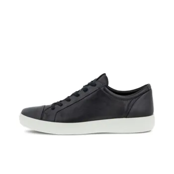 Ecco Soft And Cool Size 7 Low Top Skateboard Shoes Men's Black