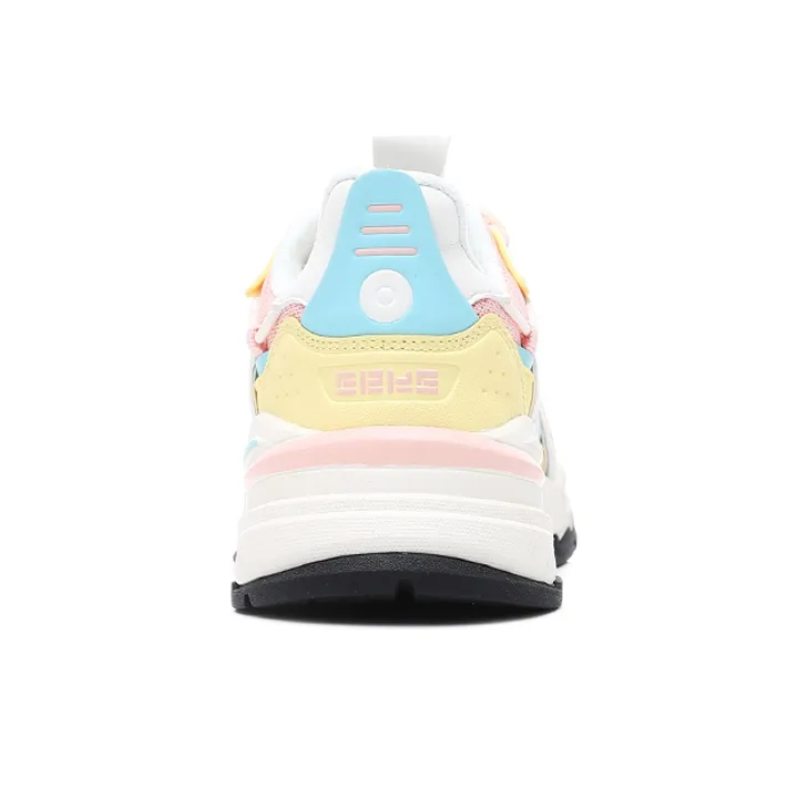 Erke Xun Running Shoes Women's Low Top Ivory White/Mineral Pink-4