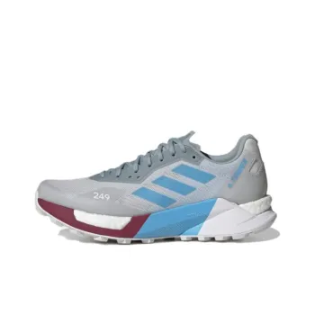 Adidas Terrex Agravic Ultra Trail 'Grey Sky Rush Burgundy' Women's