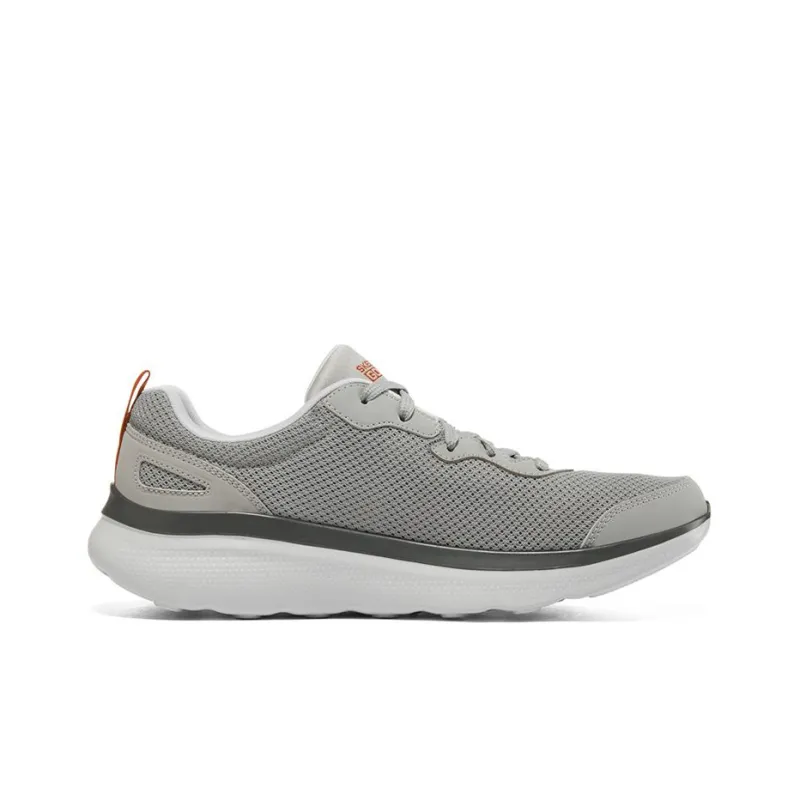 Skechers Go Run Motion Cushioning Anti-Slip And Wear-Resistant Low-Top Running Shoes Men's Gray Orange-1