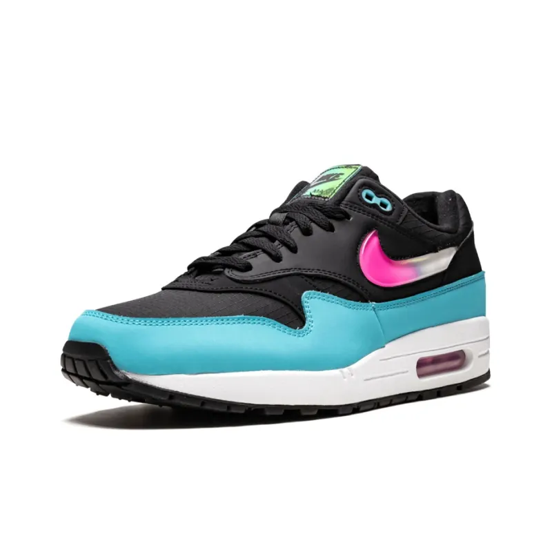 Nike Air Max 1 Jelly Swoosh Black Fuchsia Blue Fury-2