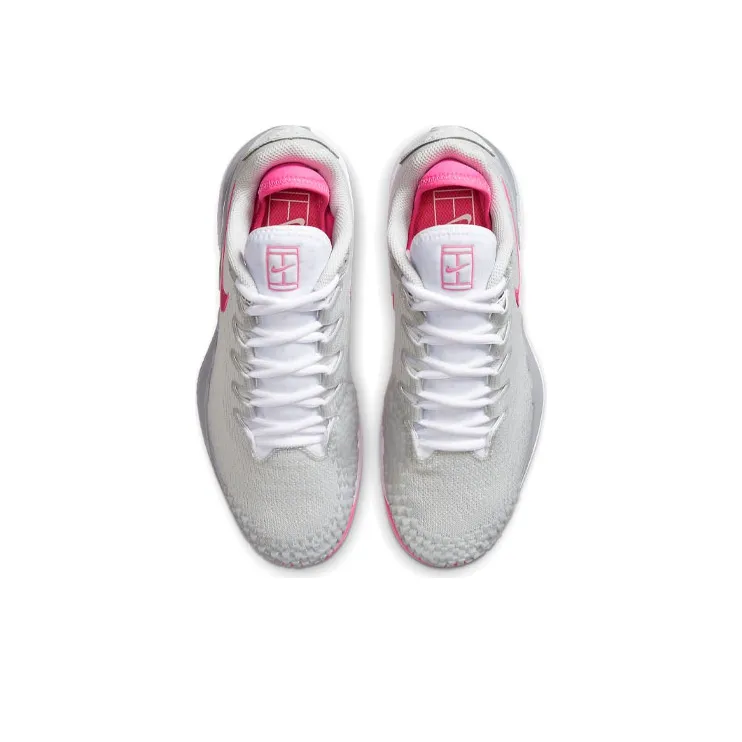 Nike Court Air Zoom Vapor X Knit 'Grey Pink' Women's-3