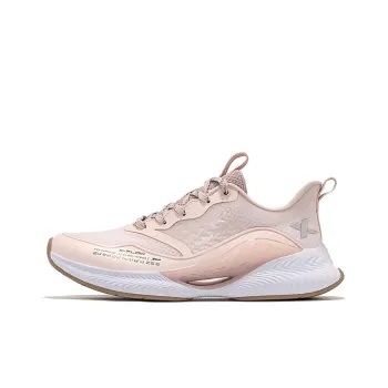XTEP Qing Feng 4.0 Durable Breathable Low Top Running Shoes Women's Light Pink