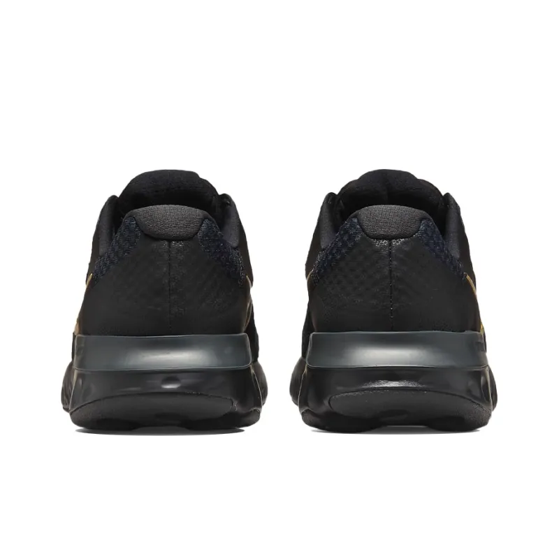 Nike Renew Run 2 Black Metallic Gold-4