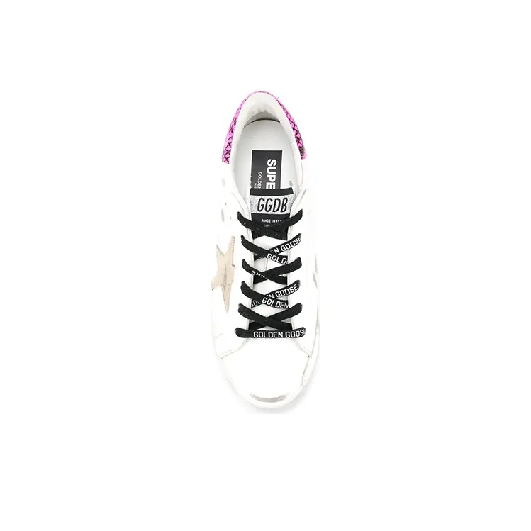 Golden Goose Super-Star Private Edition Stylish Skateboarding Shoes Women's White Old-fashioned-4