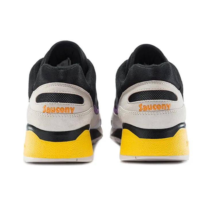 Saucony Shadow 6000 Cushioning Anti Slip Wear Resistant Breathability Low Top Casual Running Shoes Men's Black Gray-3