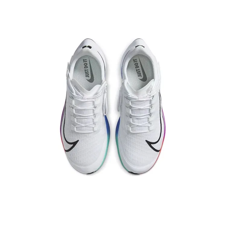 Nike Air Zoom Pegasus 37 FlyEase Extra Wide 'White Multi Color'-2