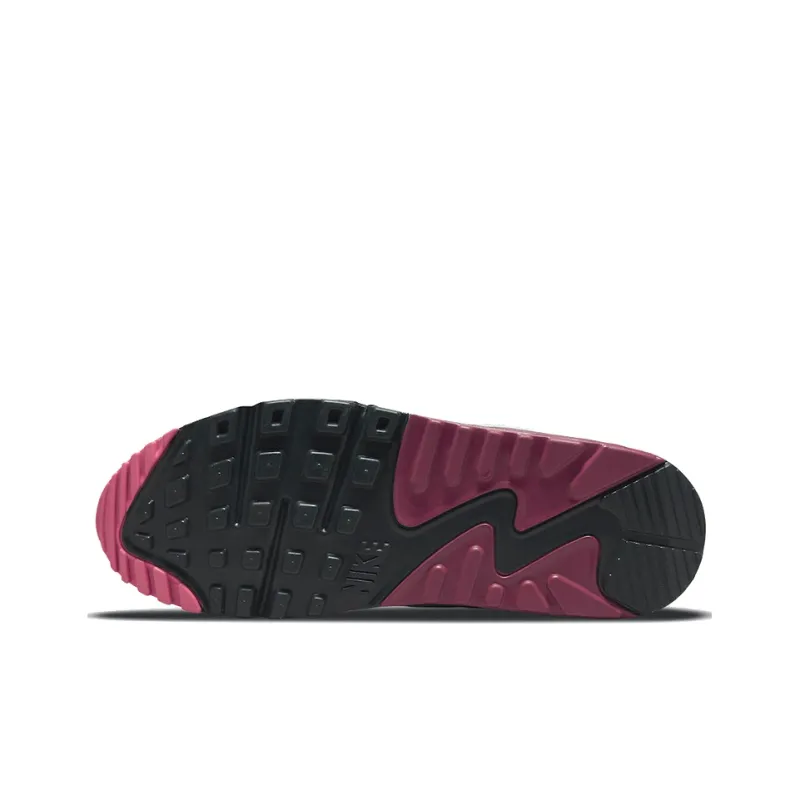 Nike Air Max 90 White Dark Beetroot Women's-4