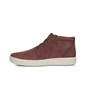 Ecco Soft 7 Skateboard Shoes Men Mid-Top Brown