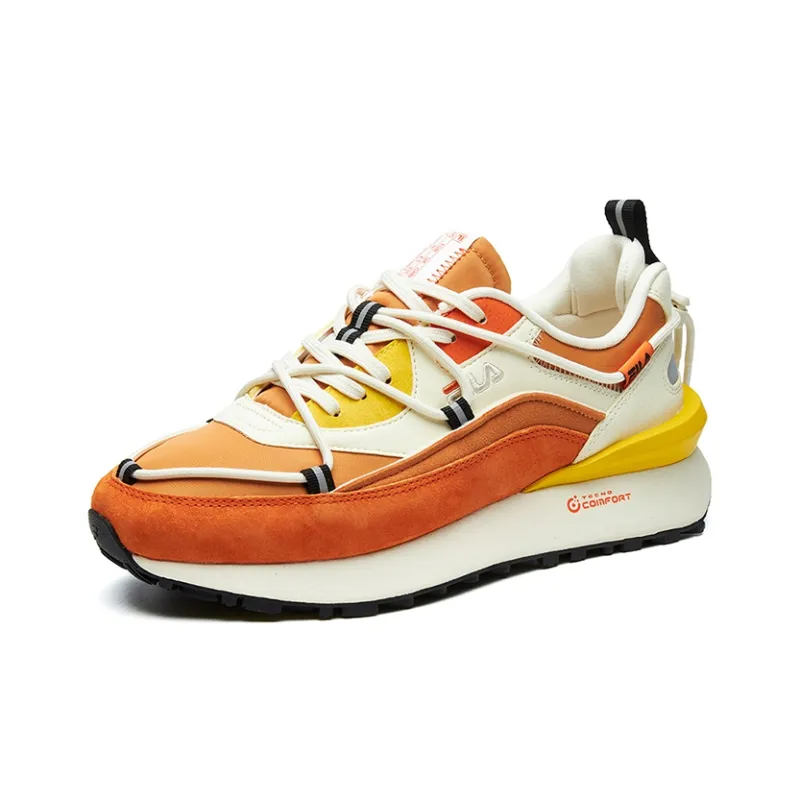 FILA FUSION Jogger DX Running Shoes Women's Low Top Orange/Antique White-2