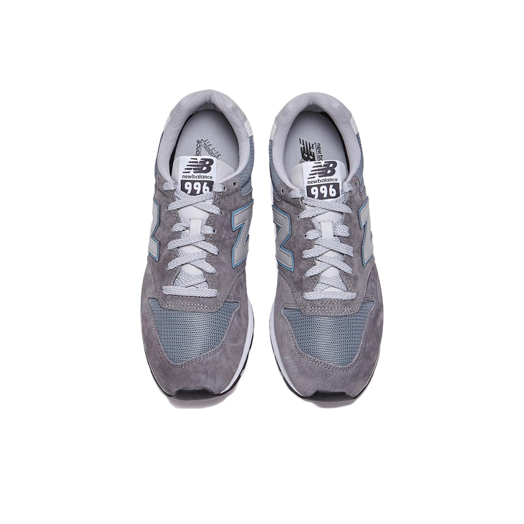 New Balance 996v2 Grey Steel Blue Standard (D) US M 9.5 - POIZON