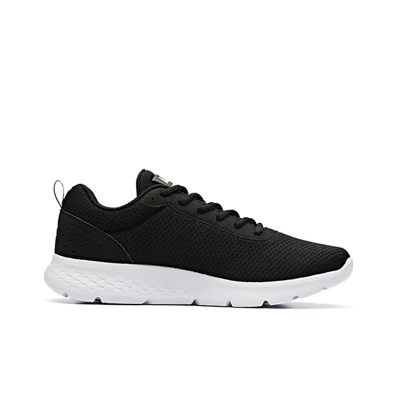 Anta Cushioning Anti Slip Wear Resistant Breathable Lightweight Coverage Low Top Casual Running Shoes Men's Black-1