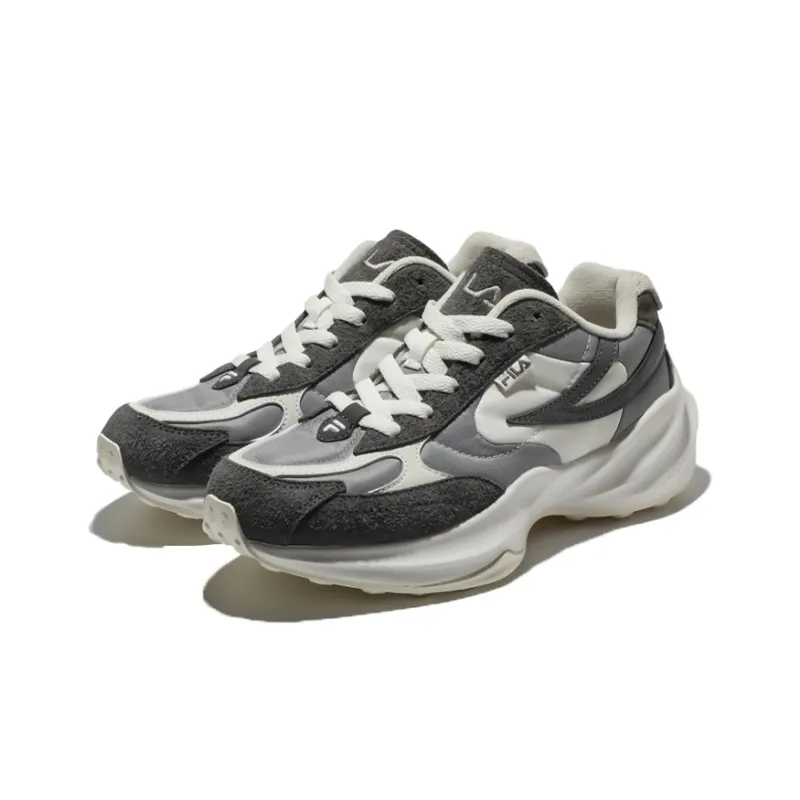 FILA Cushioning Anti Slip And Wear Resistant Low Top Running Shoes Unisex Gray-1
