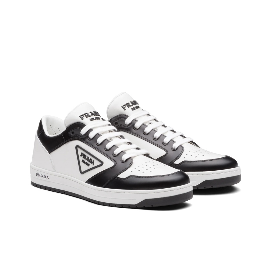 スニーカー Prada District Leather Sneakers White Black Prada District leather sneakers | REVERSIBLE